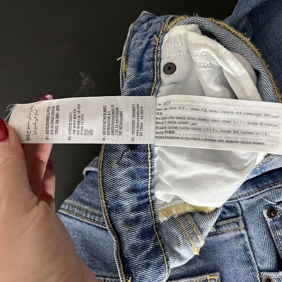 abercrombie fitch ankle straight ultra high rise Jeans Distressed Size 28 - Picture 7 of 10